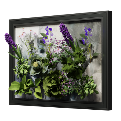 Abstract Black and White Canvas - Loom Gardens