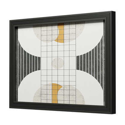 Geometric Circles Canvas - Loom Gardens