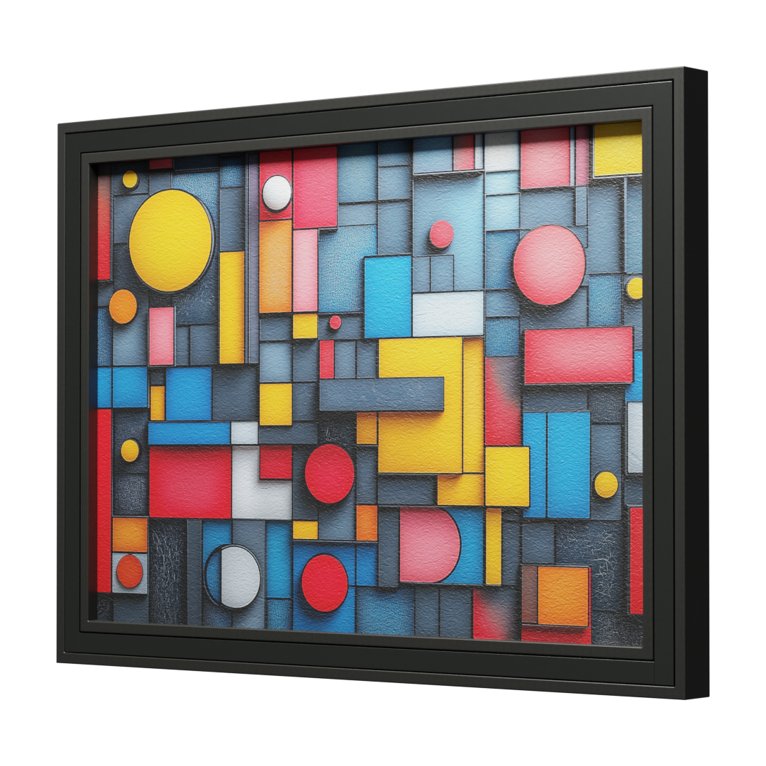 3D Shapes Canvas - Loom Gardens
