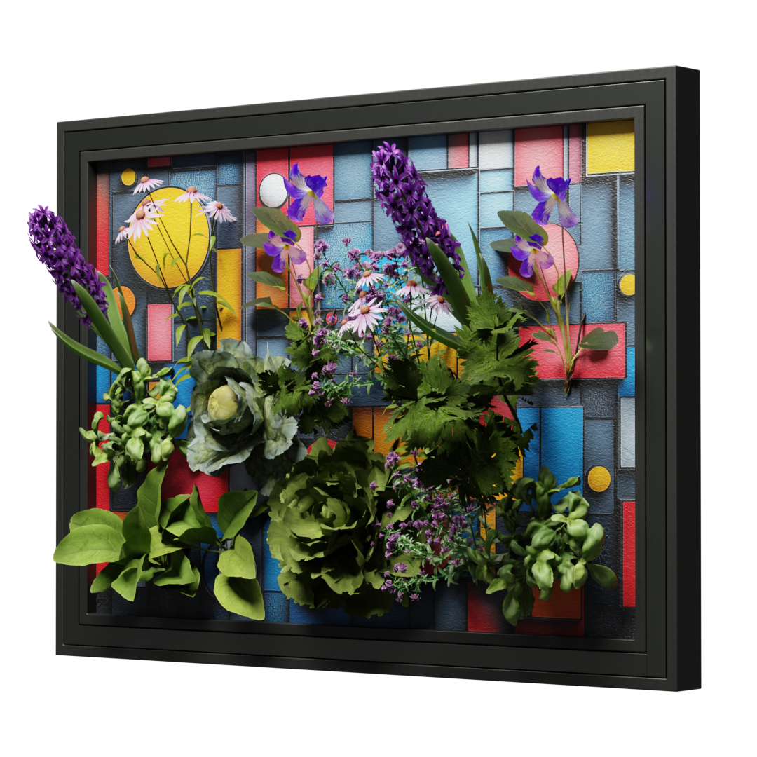 3D Shapes Canvas - Loom Gardens